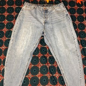 Light Blue Clean Tapered Leg Jeans